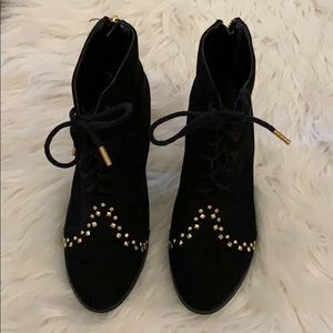 Charming Charlie Black Studded Booties